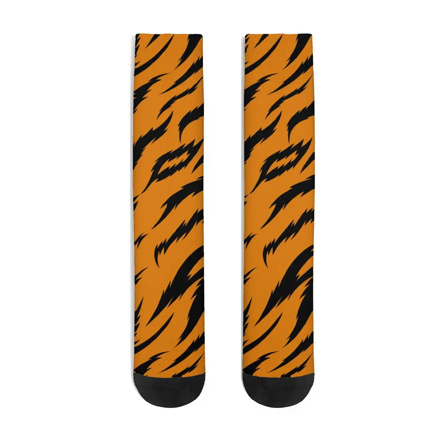 Women's 3D Printed Knee High Socks, 360 Seamless Long Tube Sports Stockings, One Size, Leopard Print
