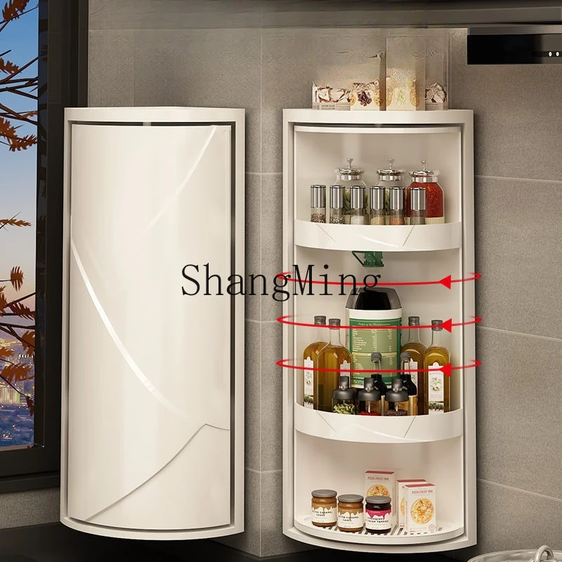 

FG kitchen rack special storage for seasonings and condiments corner cabinet countertop wall hanging triangularstorage rack