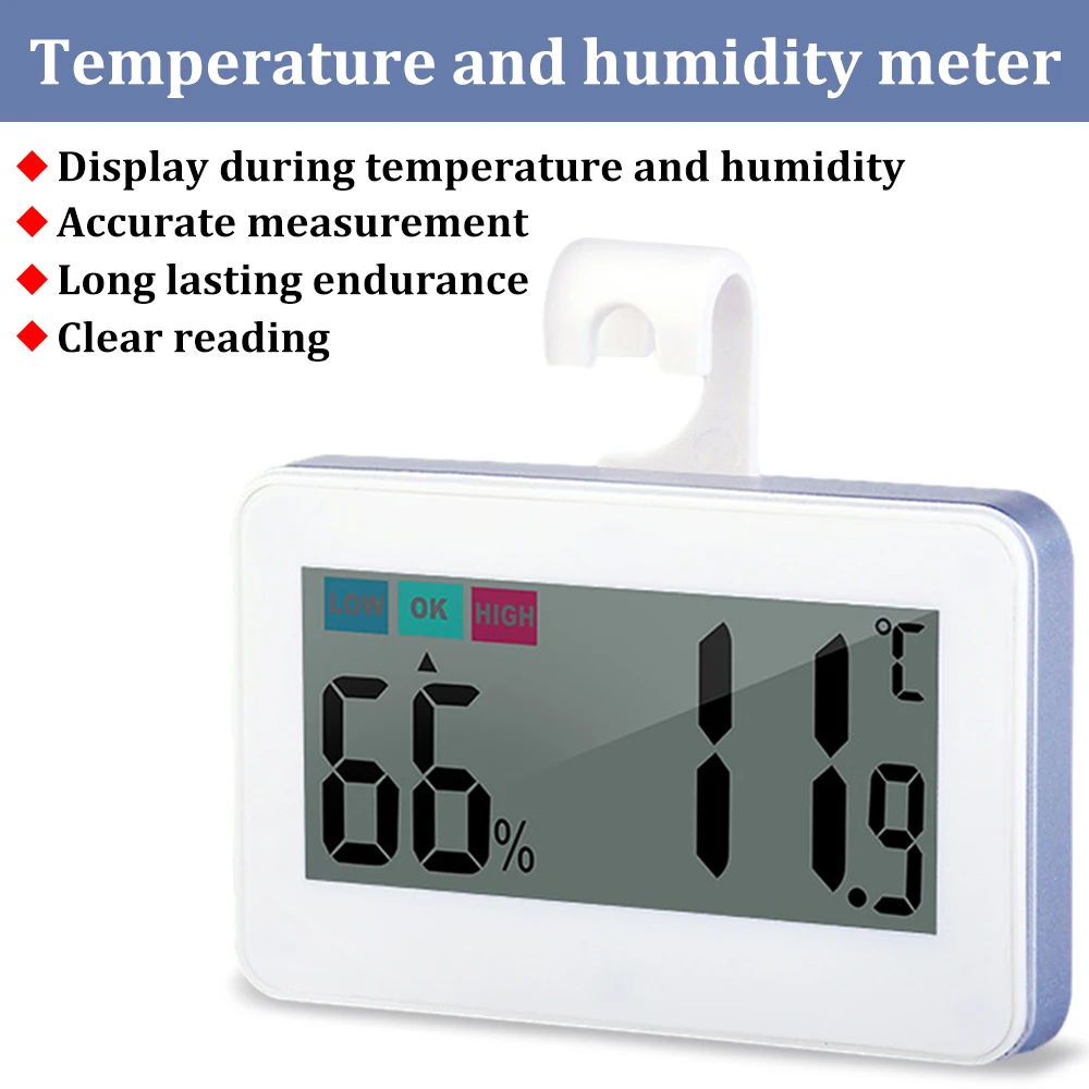 

Household Electronic Thermometer Hygrometer Digital Temperature Humidity Sensor Tester Meter Indoor Home Weather Station