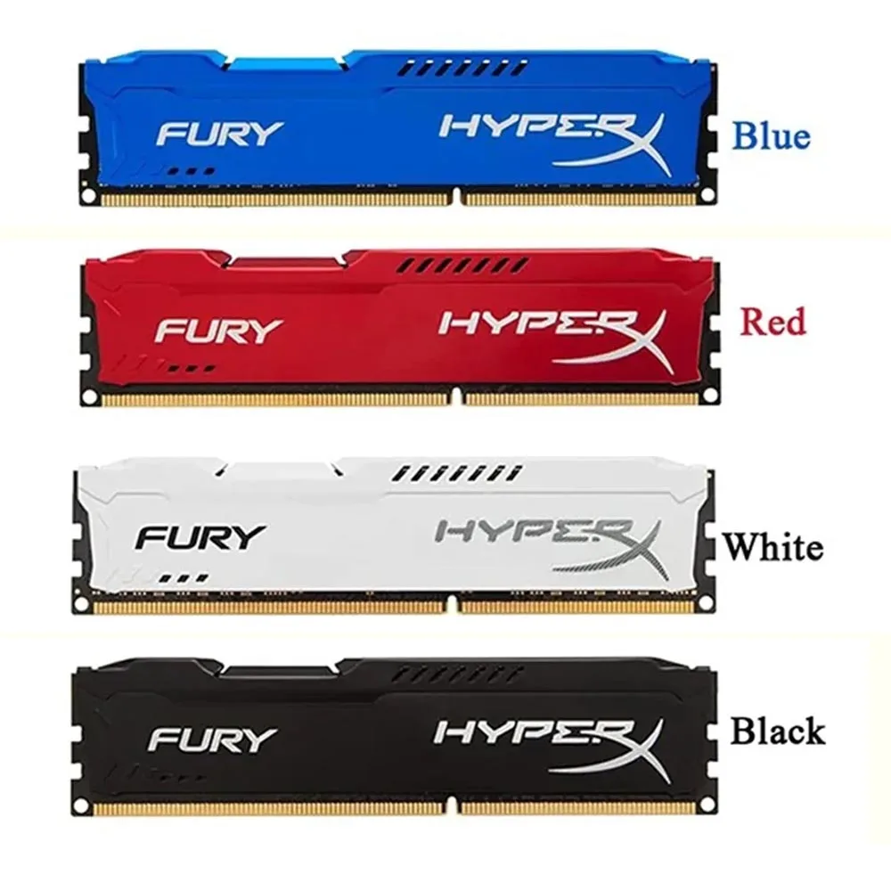 

Kingston Fury HyperX DDR3 16GB KIT(2x8GB) 1333MHz 1600MHz Desktop Memory 240Pin DIMM Memory RAM 1.5V Non ECC Intel and AMD