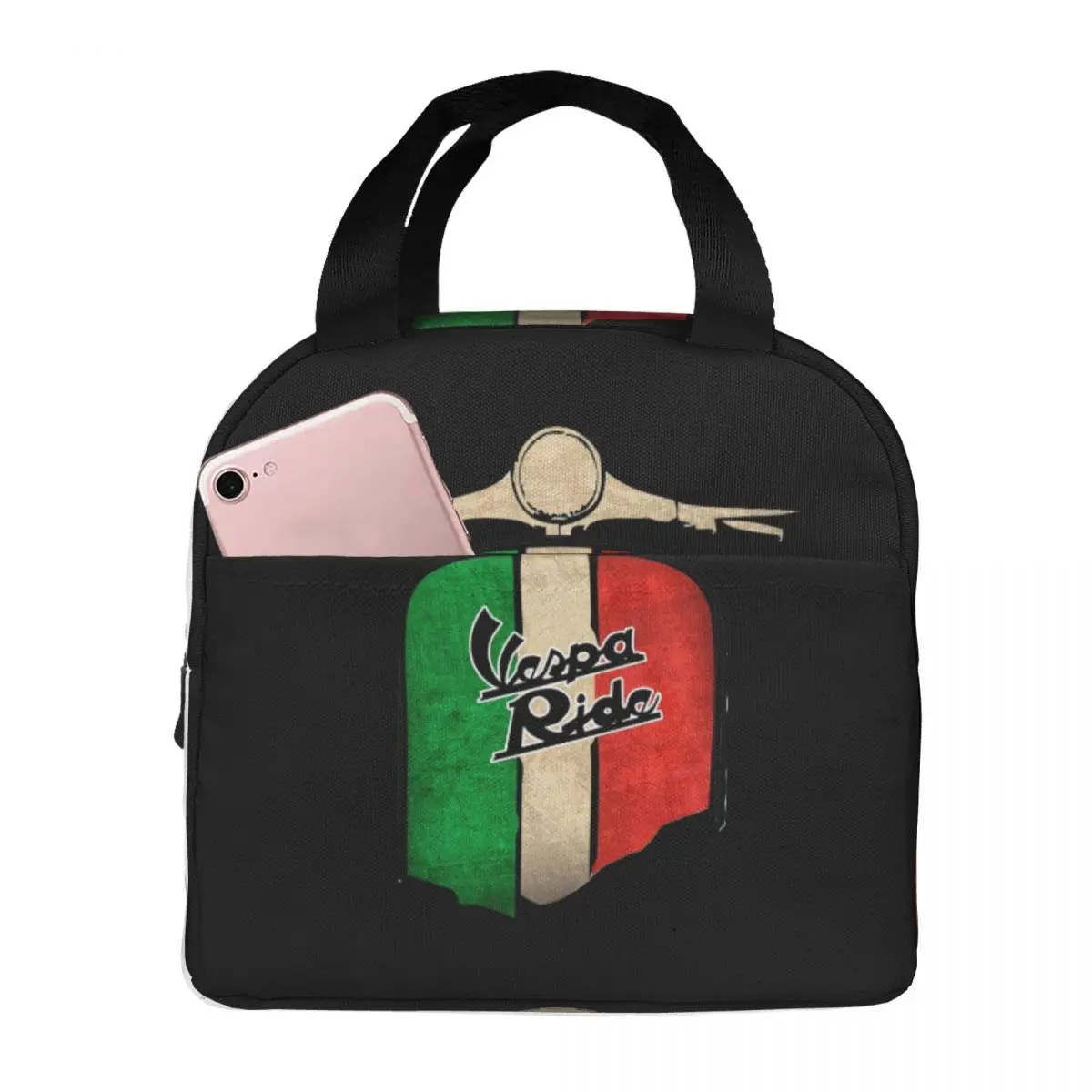 Vespa-Logo Lunch Bags Insulated Bento Box Waterproof Lunch Tote Leakproof Picnic Bags Cooler Thermal Bag for Woman Kids Office