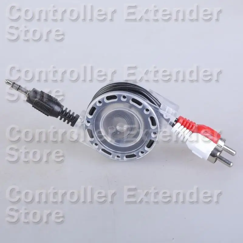 N84B 3.5 mm a 2RCA Cable telescópico 3.5 mm Macho a 2RCA Male Splitter Adaptador Cable estéreo para tableta Teleatros del