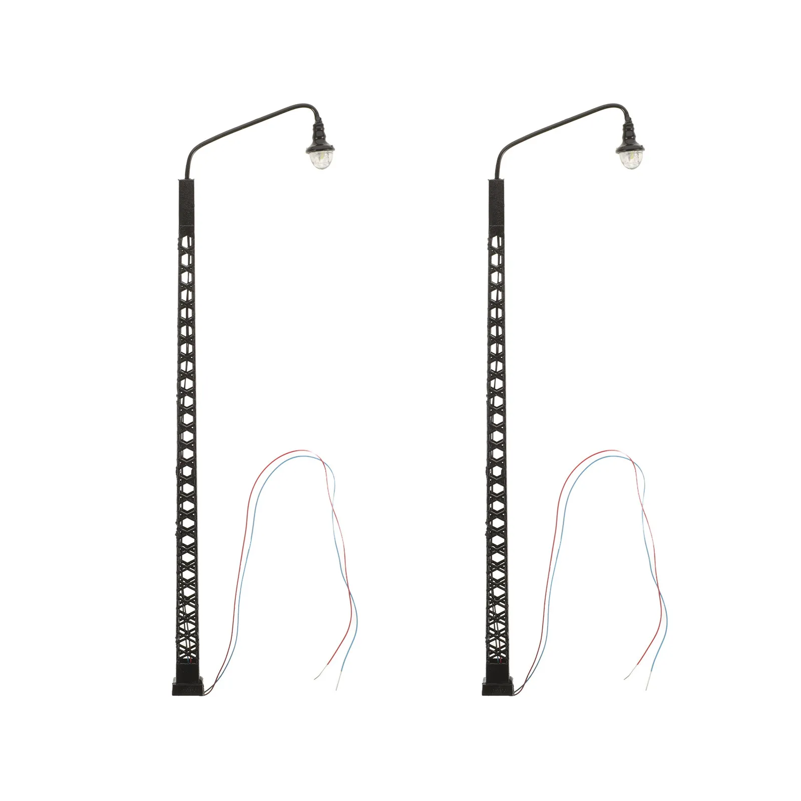 

2Pcs Mini Railroad Light ABS Metal Classic Decoration for Mini Houses Train Layout Sand Table Scenery Lamp Train Light Model