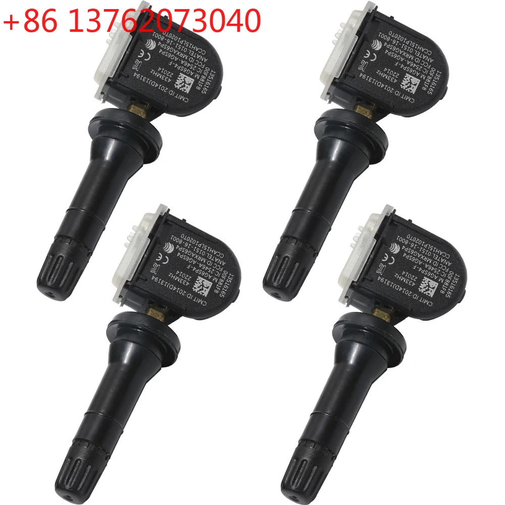 4X 13516165 TPMS Tire Pressure Sensors For Chevrolet Cruze Suburban Tahoe Malibu Buick Enclave Cadillac CT6 XT6 GMC Yukon 433MHz