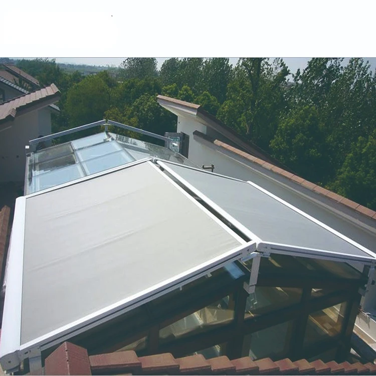 Tenda da sole retrattile del balcone del ristorante del baldacchino della Pergola del parasole elettrico della struttura di alluminio su misura