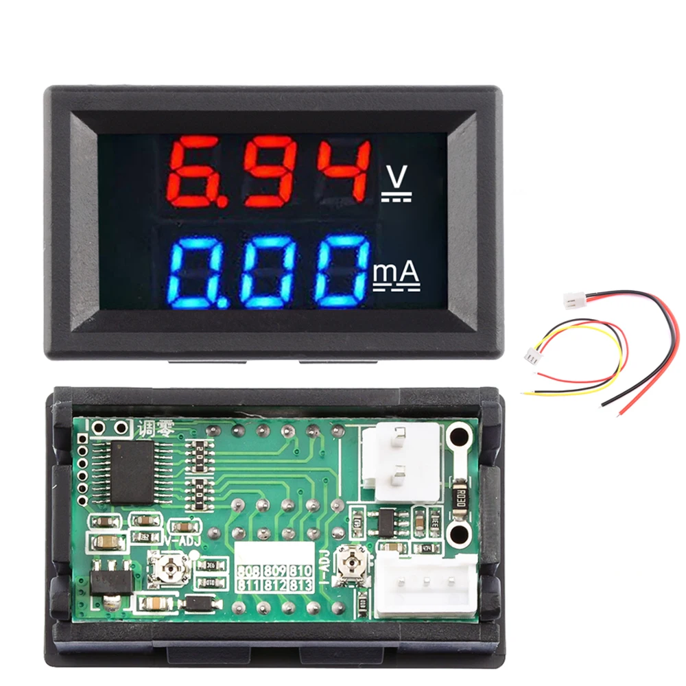 DC 100V 1A Digital Voltmeter Ammeter LED Amp Dual Digital Volt Meter Gauge 0.28