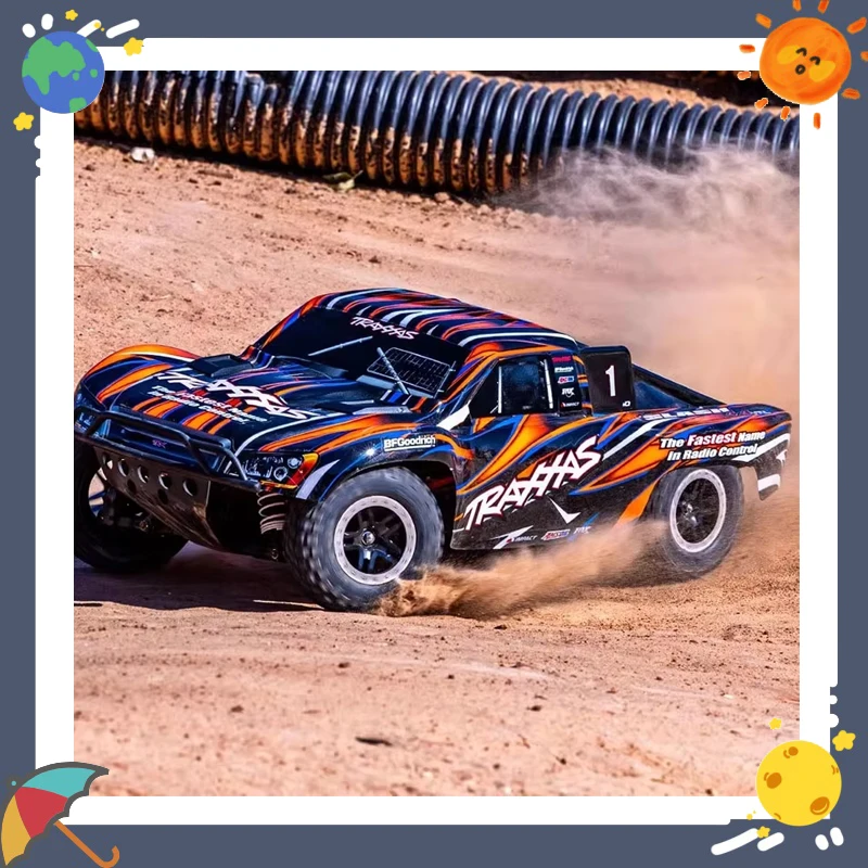 

TRAXXA 1/10 Scale 4WD Slash High Chassis Quick Release Electric Off-Road RC Car Short Truck Remote Control Vehicle Model