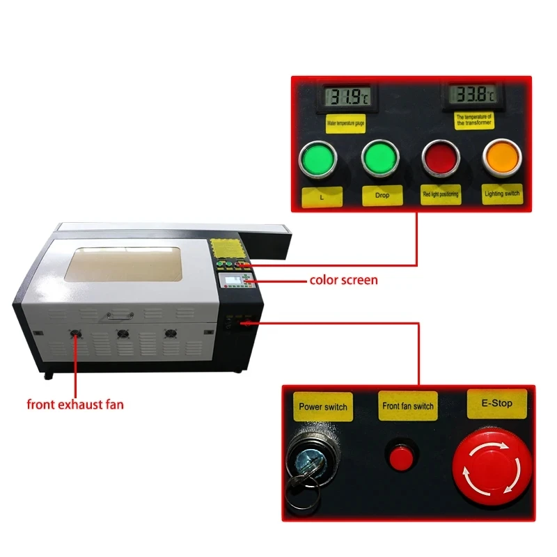 

Free shipping Quality 3020 power laser engraving machine,Co2 laser engraver 40w,industrial laser cutter,big power laser module