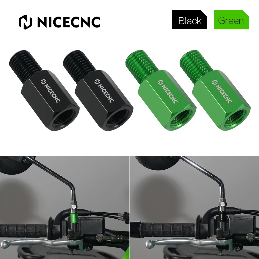 

M10x1.25 Side Mirrors Extend Adapter Bolts for Kawasaki KLR650 2008-2024 2023 2022 KLR 650 Rearview Mirror 20mm Extension Risers