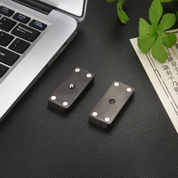 Ebony Fidget Push Slider Wooden Magnetic Slider Card Mini Sensory Toys Sound Wave Decompression EDC Adult Office Desk Toys