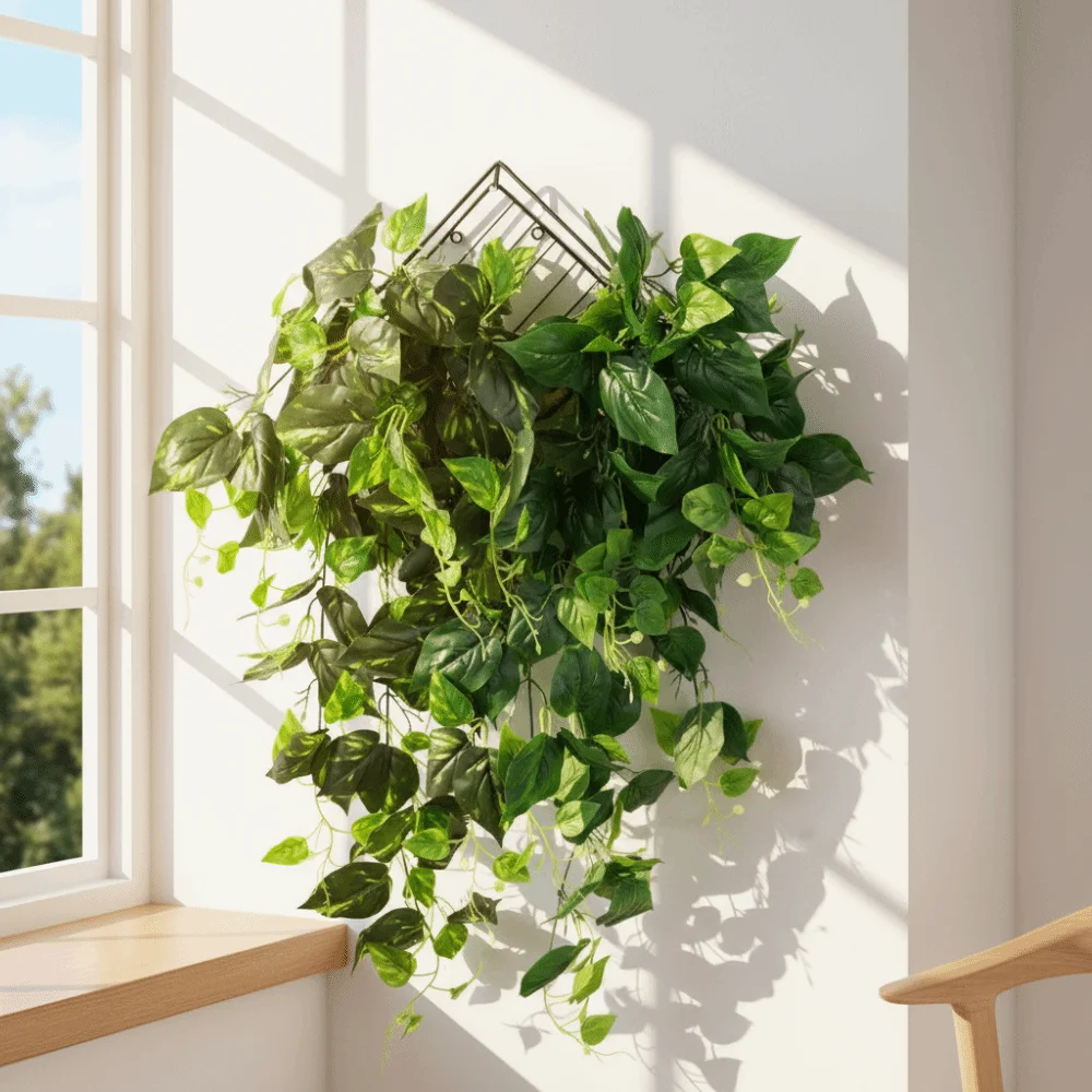 

Fake Plants Plastic Fake Hanging Plants Handmade Lifelike Realistic Vine Plants Decorative Artificial Fake Tree Leaves Homestay