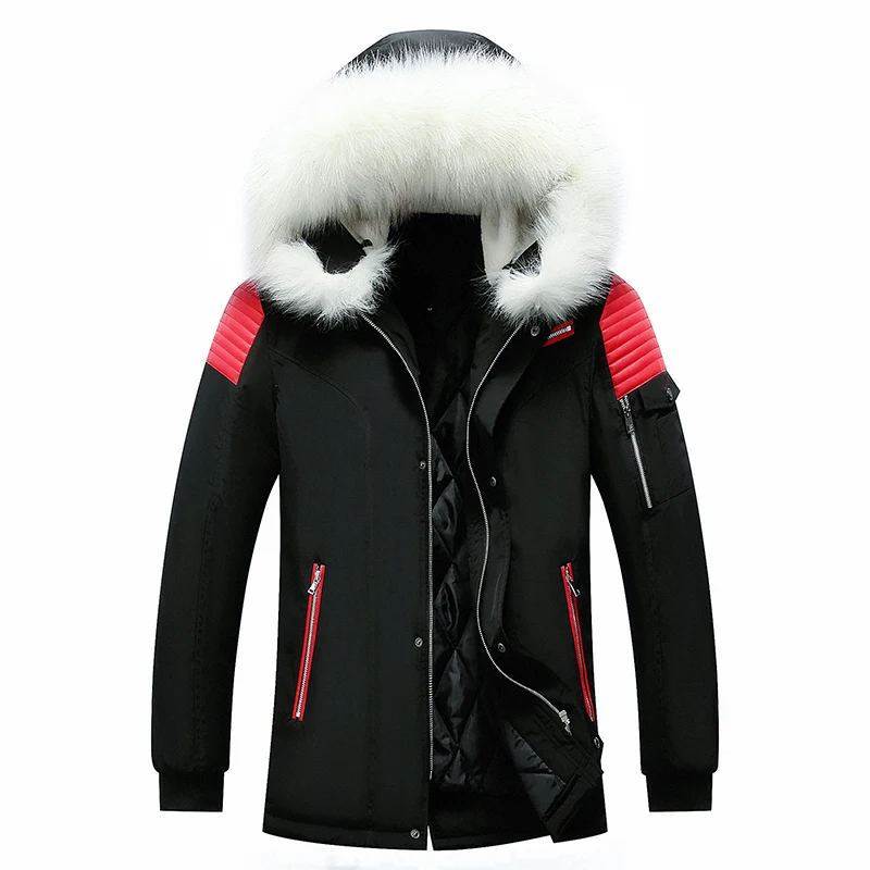 

Nice Men's Coat Casual High Quality Large Size 6XL Men's Winter Coat Parka Coat Fur Collar Fashion Thickened Warm Coat