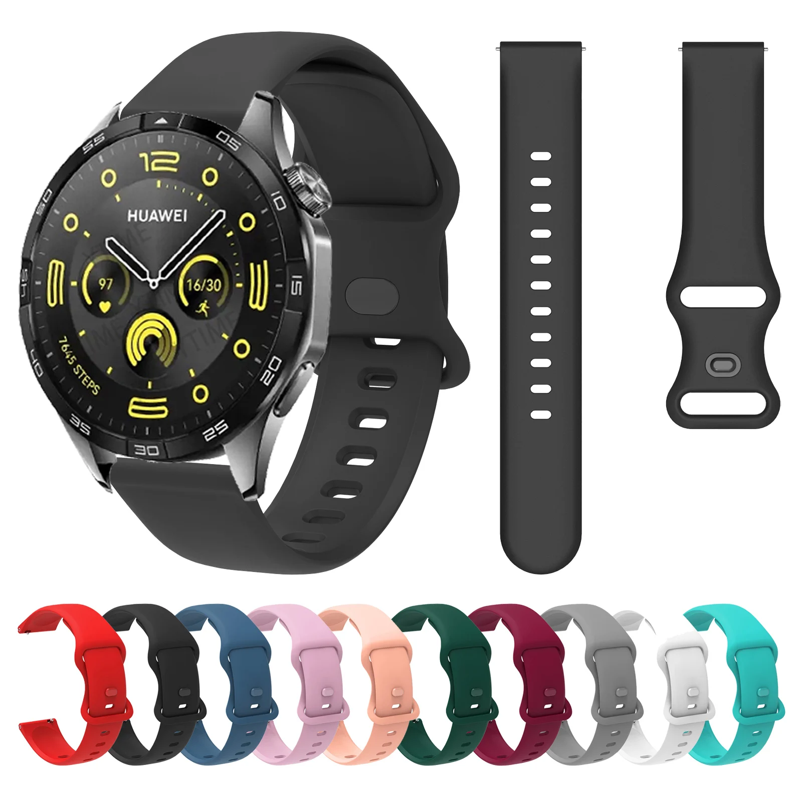 22mm Silicone Strap For OPPO Watch 4 Pro X Realme Watch S Smart Watch Band For OnePlus Watch 2 46mm Sport Bracelet Accessories