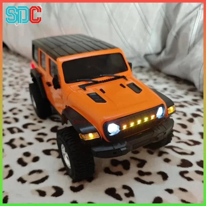 1:18 Scale RC Crawler Realistic Jeep Wrangler Hydraulic Shock Absorber Off-Road Adjustable Speed Four-Wheel Drive Toy Car