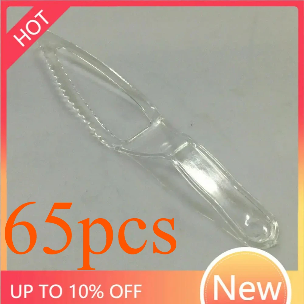 65pcs for Disposable Cake Knife / Transparent Knife / Bread Knife