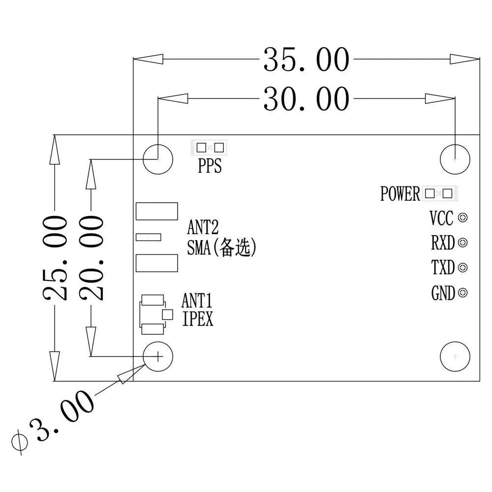 UBLOX M9N GNSS Differential Anti-interference High Precision Centimeter-Level Module Board GNSS Beidou  GPS module