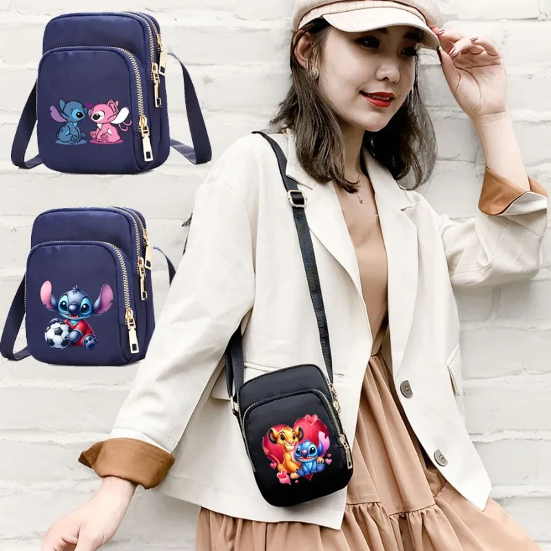 Kawaii Stitch Disney Women's Bags Female Crossbody Bags Hand Bag Ladies Shoulder Bag Purses Casual Women's Bags Stitch Handbags