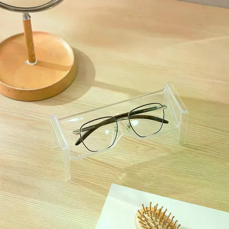 2 Pack Multi-use Sunglasses Display Stand Stackable Desktop Glasses Storage Rack for Shop Office Home
