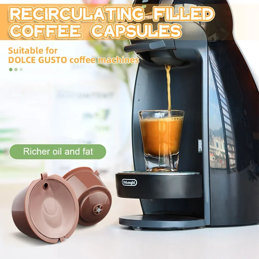 Portable Coffee Filter Refillable Coffee Capsule Filter Cups Refillable Filters Are Suitable for Filtering Most Coffee Grounds