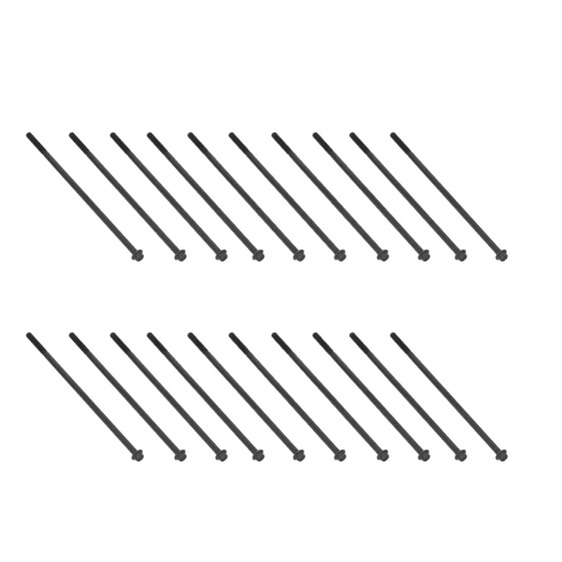 20PCS M6x175 Long Bolts Flange Bolts Threaded Bar Diesel Generator Parts