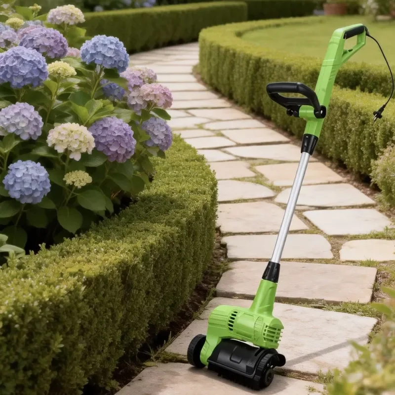 550W Electric Broom Handheld Power Sweeper for Artificial Grass Cleaning Garden Weeding Tool Backyard Lawn Care Device