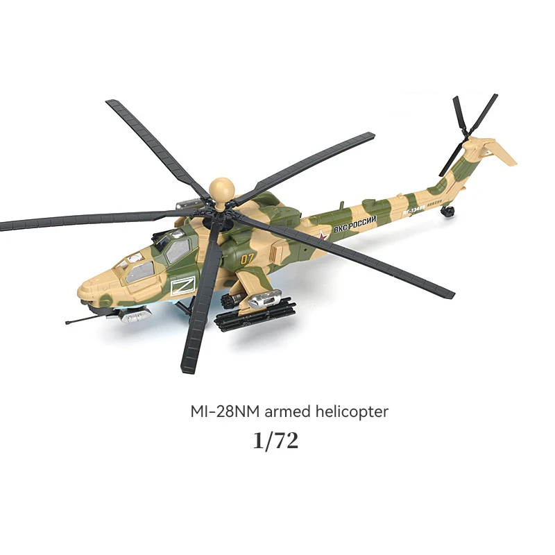 1:72 Kreatives Militärmodell-Spielzeug Mi-28 Havoc Hubschrauber Kampfflugzeug Waffen Bausatz Puzzle-Spielzeug