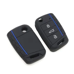 2Pcs For VW Golf Golf 7 Gti Polo T-Cross T-Roc Touran Tiguan Skoda Octavia Keyset Lossless Signal Remote Control Key Case Cover