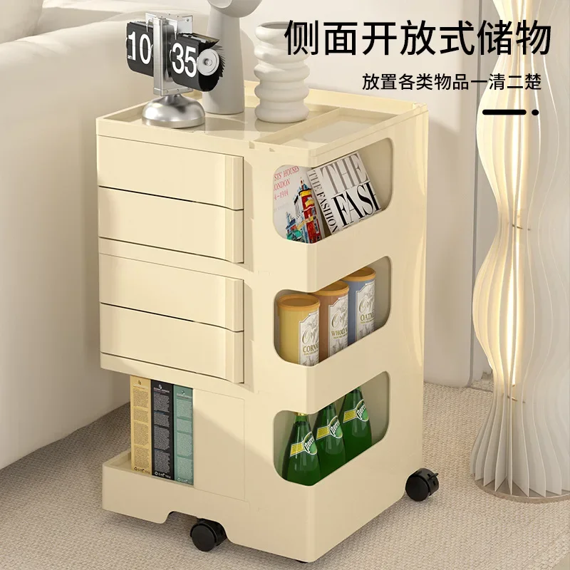 

Creative Rotating Storage Cabinet Movable Home Storage Bedside Storage Cabinet Snack Cabinet Living Room Storages Cabinets