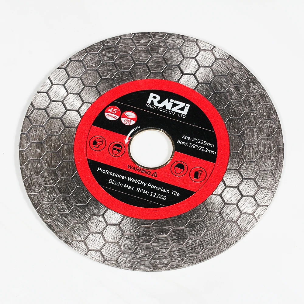 RAIZI 5inch 125mm Diamond Cutting Disc Hexagon Double Sided Grinding Wheel