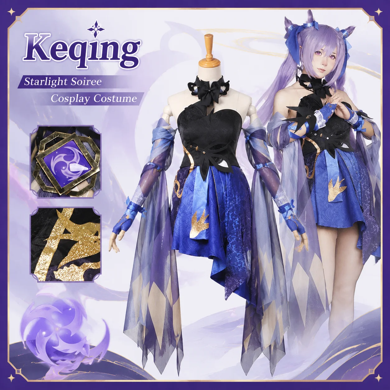 Uniforme formel de style chinois pour femmes, ensemble complet avec perruque pour Halloween, thème Anime, jeu, carnaval, tenue de cosplay