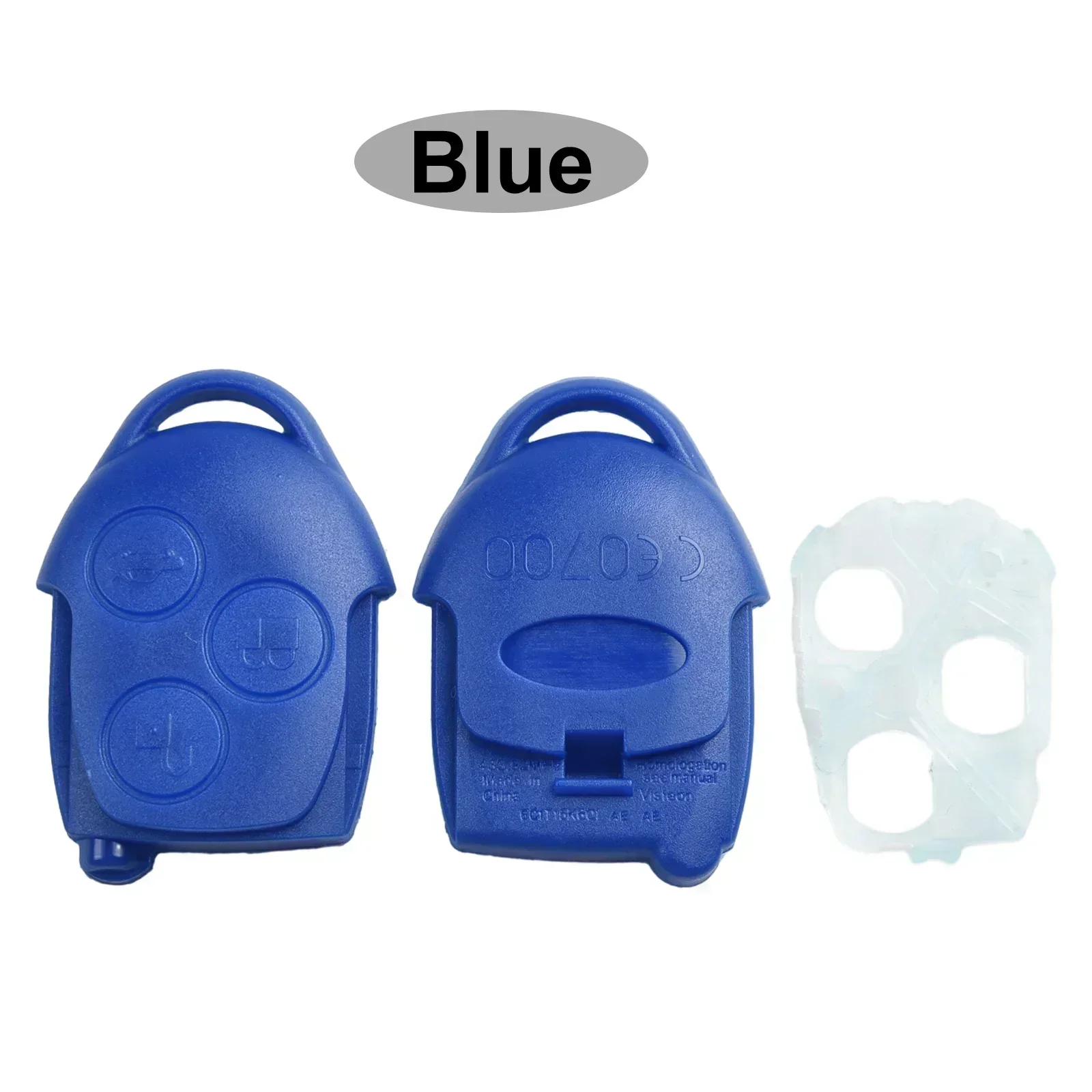 3 Buttons Car Key Shell Case For Ford T Ransit Connect Mk7 Blue Remote Key Fob Case Replacement Shell Car Accessories