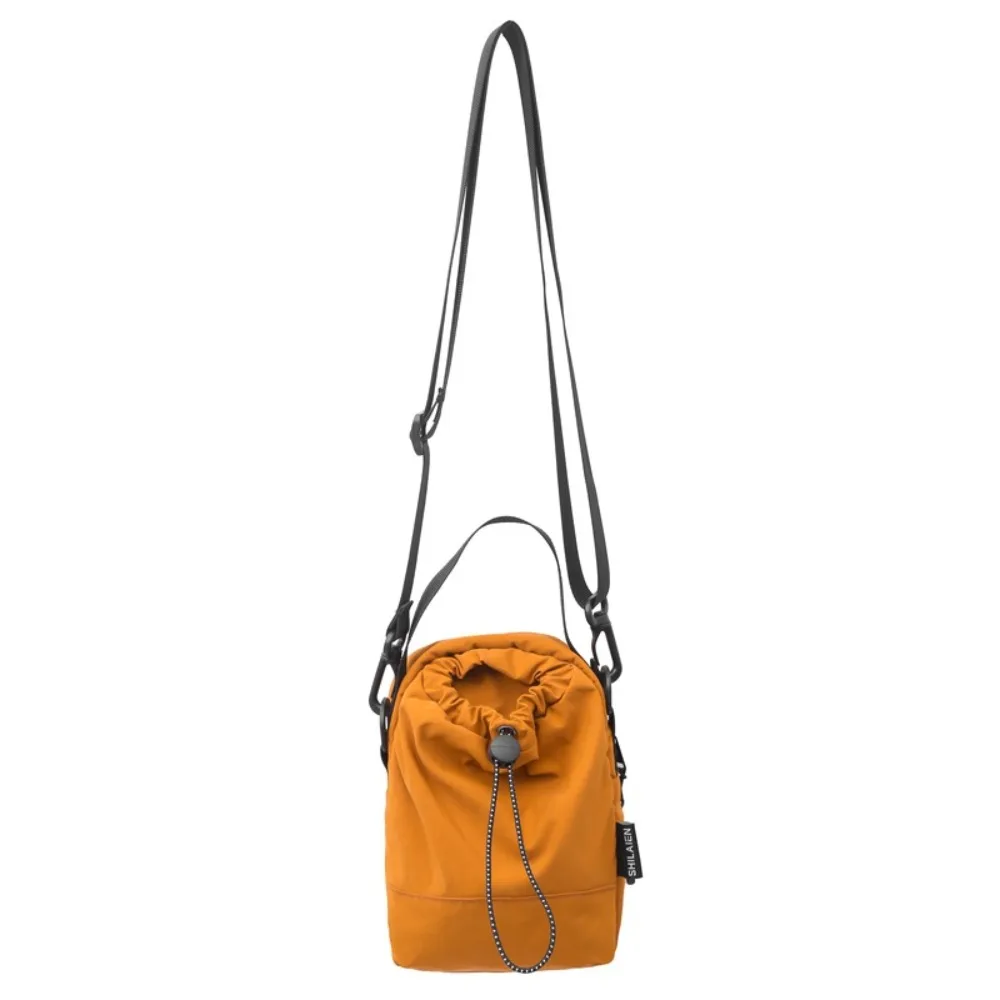

Harajuku Sports Nylon Shoulder Bag Coin Pouch Casual Drawstring Crossbody Bag Solid Color Korean Style Mobile Phone Pack Outdoor