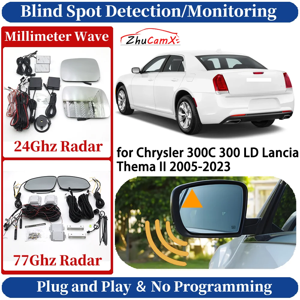 

Car Blind Spot Monitoring/Detection System for Chrysler 300C 300 LD Lancia Thema II 2005-2023 Night Driving Side Lane Change