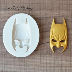 Stampi in Silicone Super Hero 3D maschera moda fai da te stampi per torta fondente strumenti per decorare torte pasticceria cucina accessori per la cottura M351