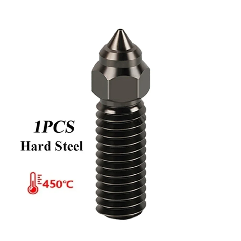 Nozzle voor Creality K1 K1 Max Ender 3 V3 KE CR-M4 Bimetaal Geplateerd Koper Hardstaal Messing voor Vyper Kobra Sovol SV06 plus/SV07