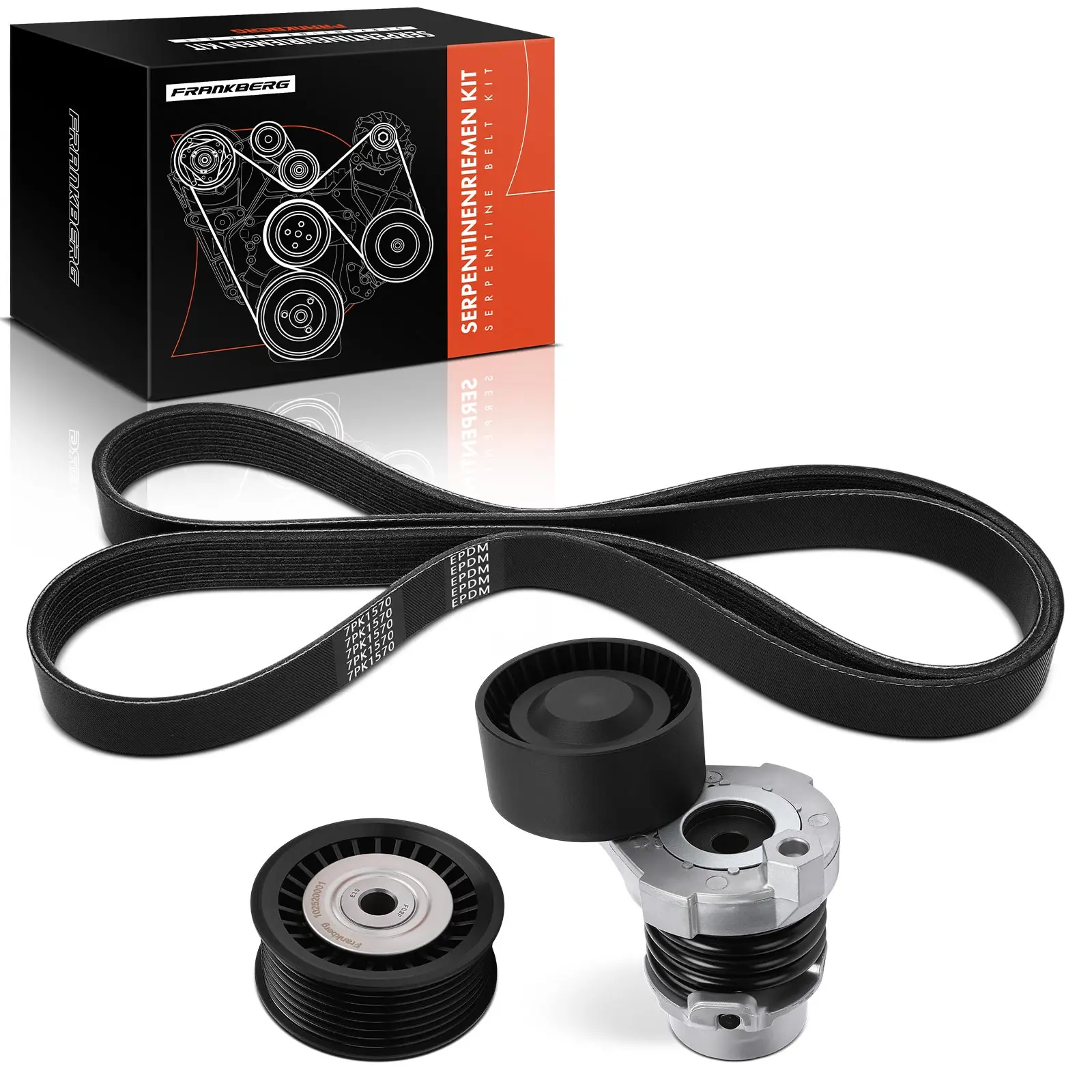 Frankberg 1x Zahnriemensatz Zahnriemen Wasserpumpe für Dacia Dokker Logan Renault Clio IV Captur Mercedes-Benz 7884-22995