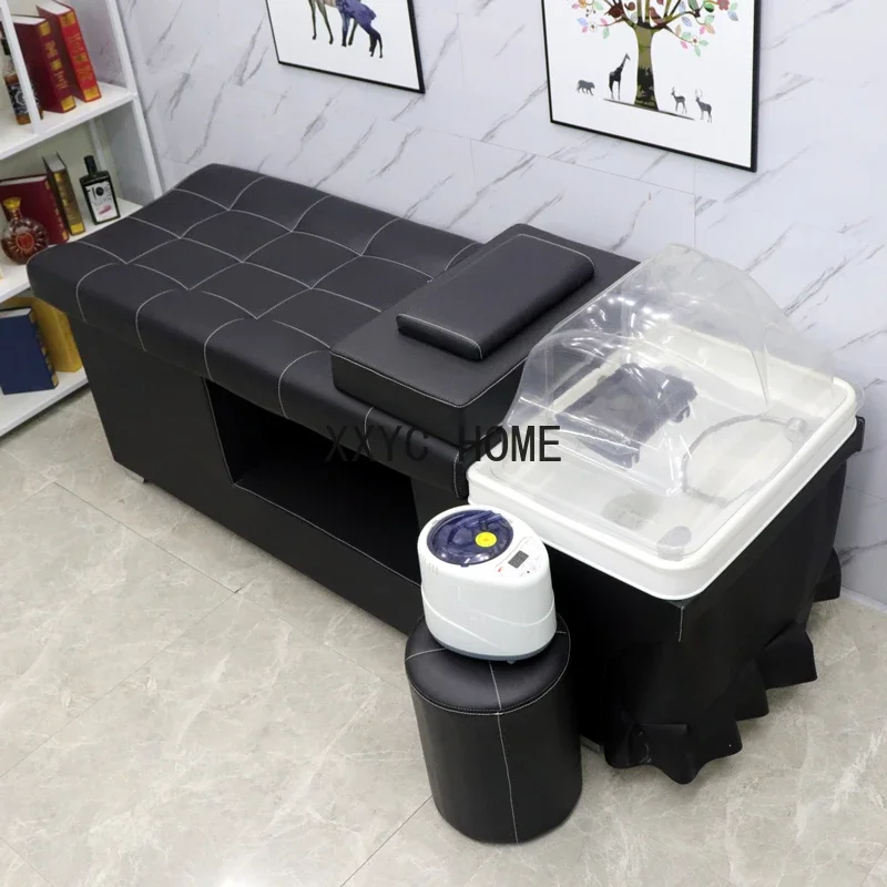 

Hair Care Center Water Circulation Head Treatment Bed for HaiFull Flat Lying Shampoo Chair Barbe
