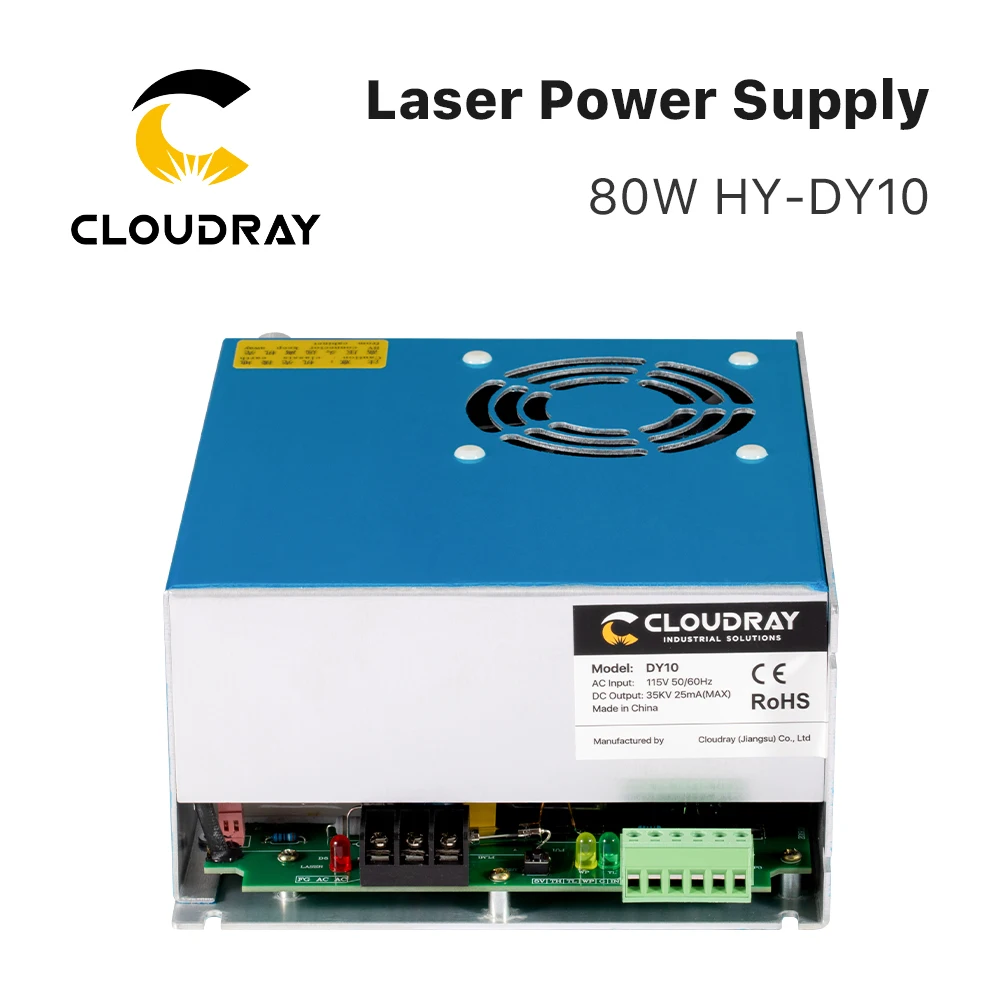 Cloudray-Fonte de alimentação a laser para gravação e máquina de corte, Dym10 CO2 Laser Tube, RECI W1, Z1, S1, DY Series