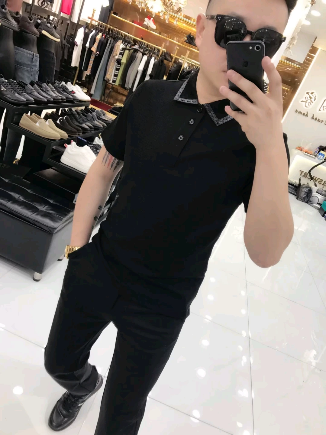 

9583 Spring Summer Men's New Turn-down Collar Knitted Short Sleeve High Quality Fashion Versatile Business Stylish European G...