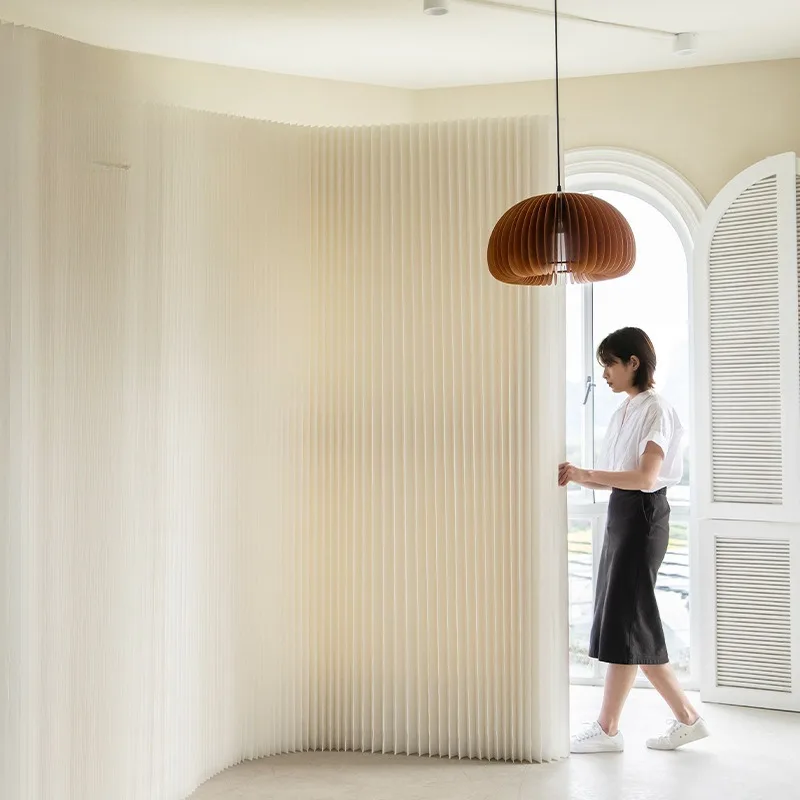 Screen organ paper wall telescopic partition wall activity exhibition commercial folding screen partition wall