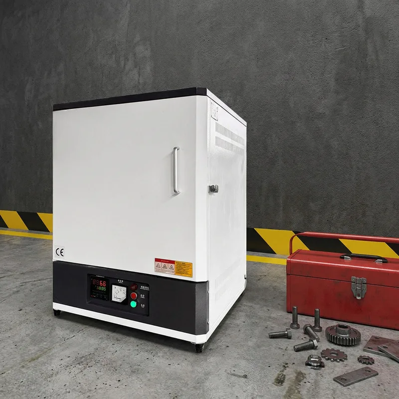 Box-type Muffle Furnace 1400C Max Temp Steel Ceramic Fiber Construction Electric Heating For Heat Treatment