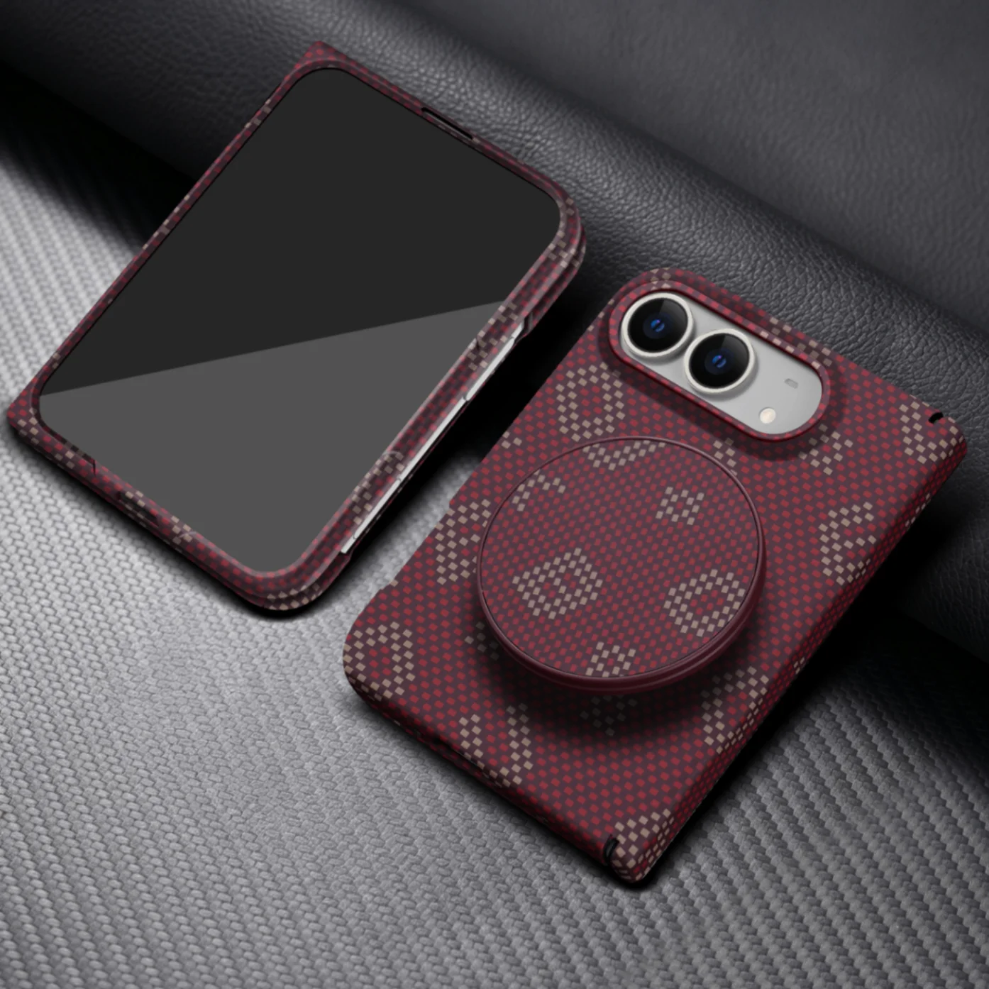 2 in 1 Detachable Magnetic Bracket Case for iPhone Duo for Samsung Z Fold 8 For Magsafe Hinge Protection‌ Screen Protector Cover
