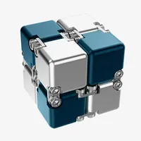 Metal DIY Infinite Cube Stress Relief Antistresse Fidget Toy Best Relieve Stress Attention And Concentration Adults Anxiety Lure