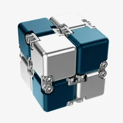 Metal DIY Infinite Cube Stress Relief Antistresse Fidget Toy Best Relieve Stress Attention And Concentration Adults Anxiety Lure