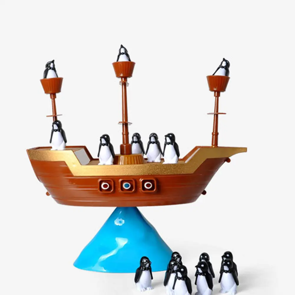Penguin Pirate Boat Balancing Game Color Learning Parent-Child Competition Educational Kids Game Educational Toys