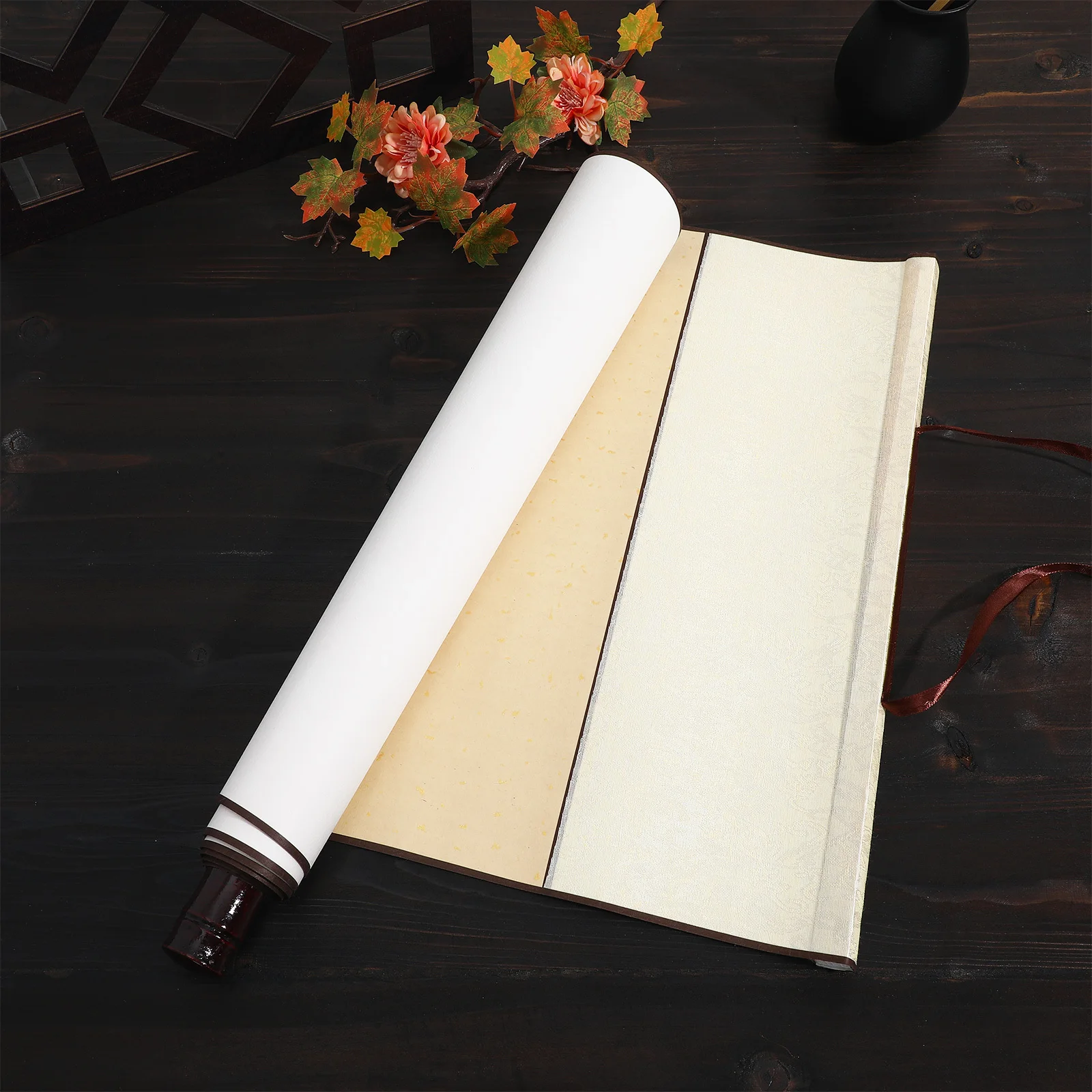 

Portable Blank Calligraphy Scroll Paper for Writing Painting Kids Adults Vintage Style Art Wall Mount Decor Professional Drawing