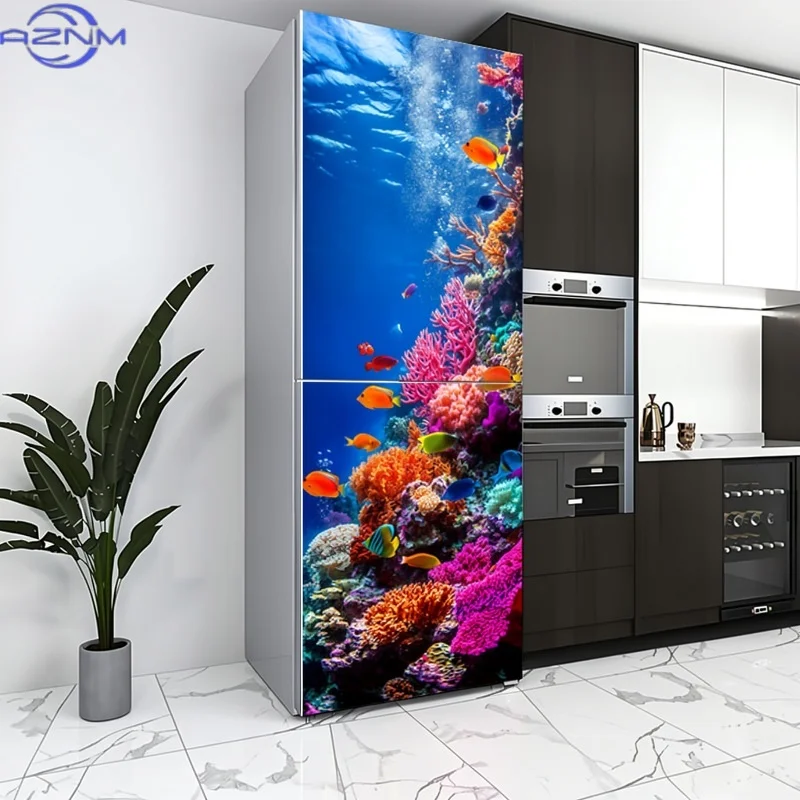 2D Flat Printing 1pc Refrigerator Sticker 60×180cm 