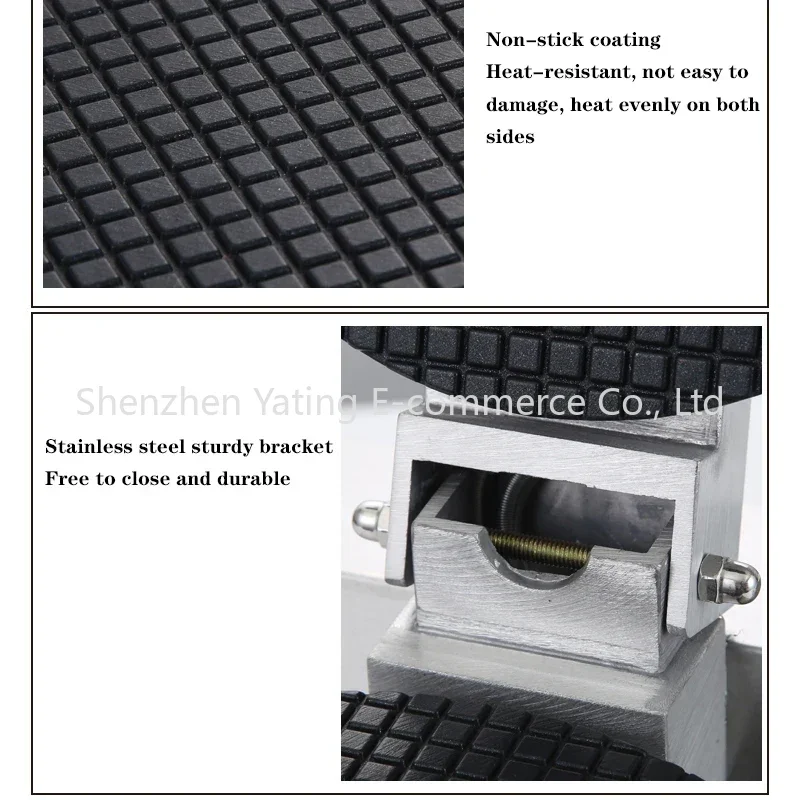 1PC 電気エッグロールマシン DIY エッグロールパンメーカー サクサクオムレット型 1200W 業務用ワッフルパンケーキ機械 パイフライ