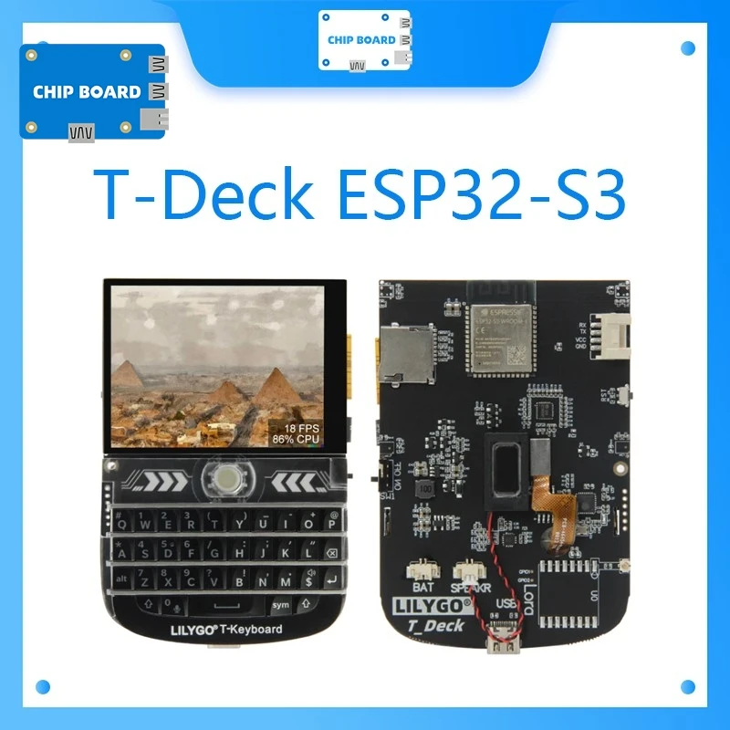 

Модуль T-Deck ESP32-S3 LoRa, 2,8-дюймовый ЖК-дисплей, макетная плата LoRaWAN, большой радиус действия, 433 МГц, 868 МГц, 915 МГц, с WIFI Bluetooth