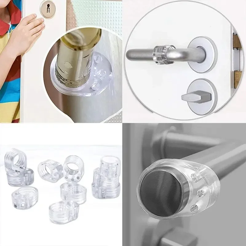 Doors Stopper Silicone Door Stop Sliding Door Shock Absorber Security Protection Home Improvement Stops Floor Close Prevention